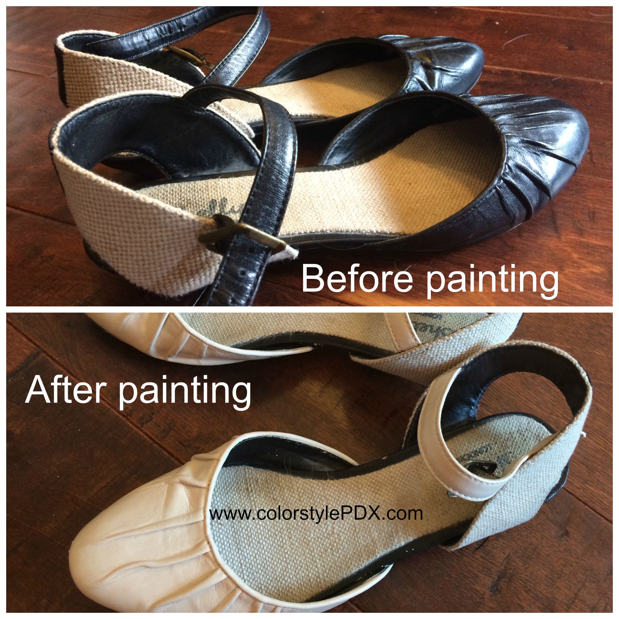 Love the shoes, but not the color? Paint them!