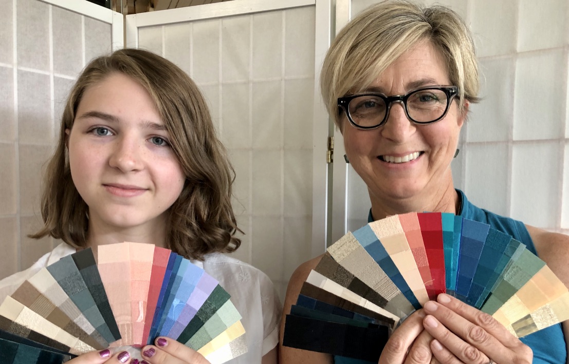 Mother & daughter with two very different custom Spring palettes. Personal color Joy Overstreet, Portland's personal color analyst
